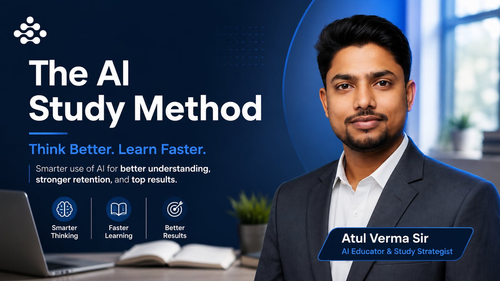 The AI Study Method — Think Better. Learn Faster. With Atul Verma, AI Educator & Study Strategist.